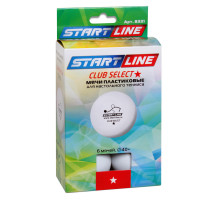 Мячи теннисные Start Line Club Select 1* 6шт белые