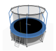Батут i-Jump Elegant 12ft blue