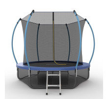 Батут с внутренней сеткой и лестницей EVO JUMP Internal 8FT (Blue) + Lower net., диаметр 8FT (синий) + нижняя сеть