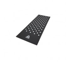 RAMT-12235BK Тренировочный коврик (фитнес-мат) Reebok Белые Пятна, 7 мм, черный
