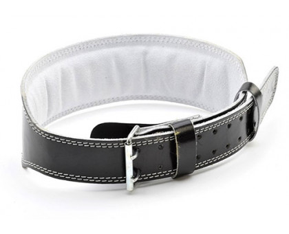 Пояс тяжелоатлетический (кожа) Leeather Lumbar Belt ADGB-12236 XL