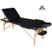 Массажный стол DFC NIRVANA, Relax Pro,  дерев. ножки, цвет черный (Black)
