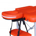 Массажный стол DFC NIRVANA, Elegant, 186х60х4 см, алюм. ножки, цвет оранжевый (Orange)