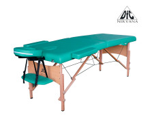 Массажный стол DFC NIRVANA, Relax, дерев. ножки, цвет зеленый (Green)