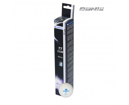 Мячики для н/тенниса Donic 2T-CLUB, 6 штук, белый