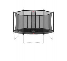 Батут BERG Favorit Grey 380 + защитная сетка Safety Net Comfort (35.12.13.00+35.74.12.03)