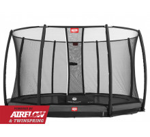 Батут BERG InGround Champion Grey 430 + Safety Net Deluxe (35.44.53.01 + 35.72.24.02)